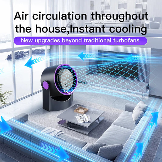 Ventilador Circulador de Aire TINSOL | Inalámbrico, Silencioso y Portátil