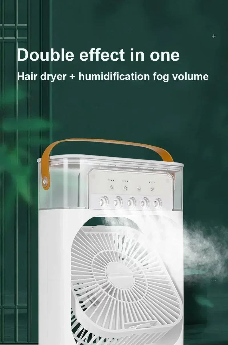 Aire Acondicionado Portátil con Humidificador y Ventilador 3 Velocidades