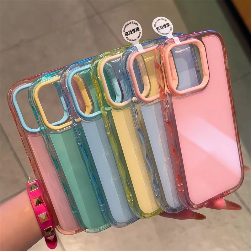 Funda de Silicona Antigolpes para iPhone | Efecto Gelatina en Colores