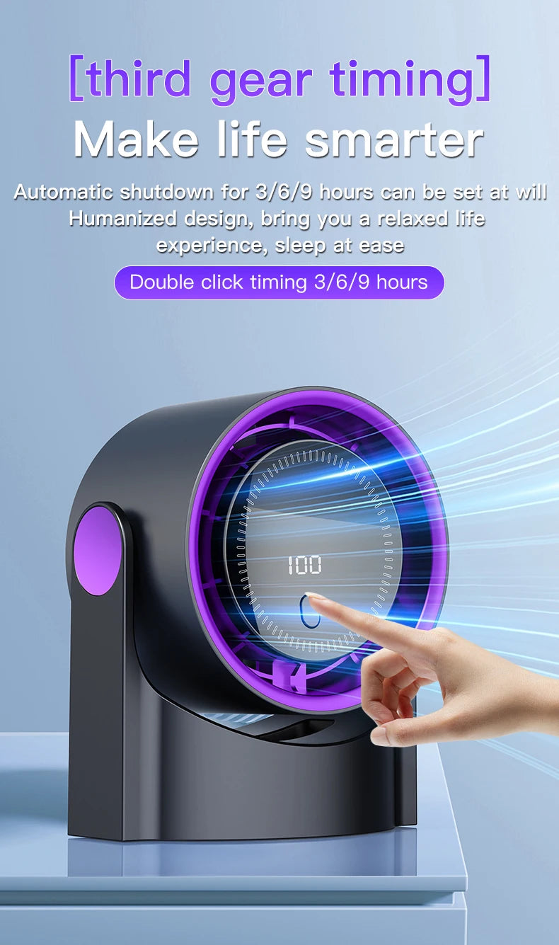 Ventilador Circulador de Aire TINSOL | Inalámbrico, Silencioso y Portátil