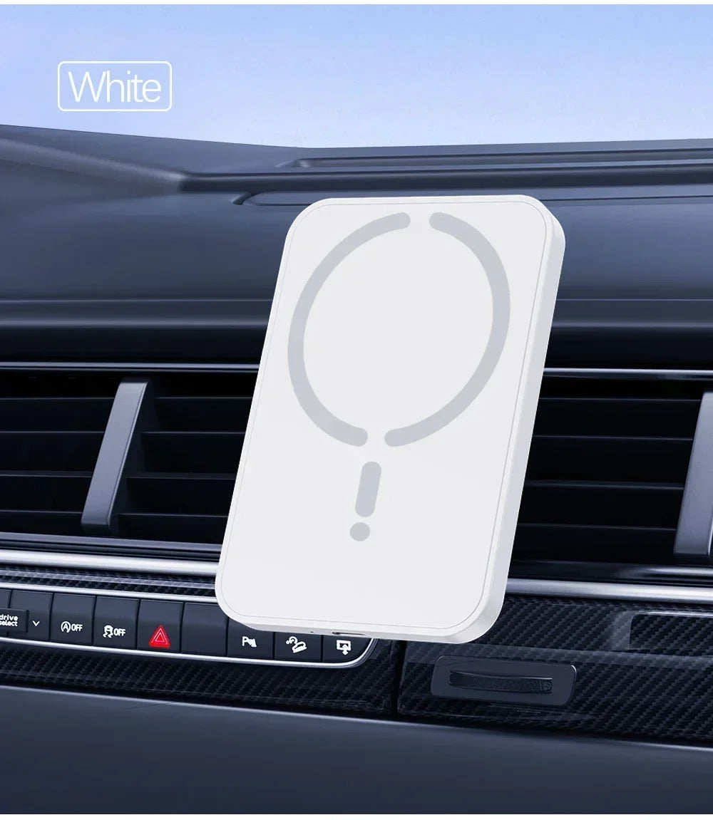 Soporte Magnético de Móvil para Coche con Carga Inalámbrica — Compatible MagSafe iPhone 12 a 17