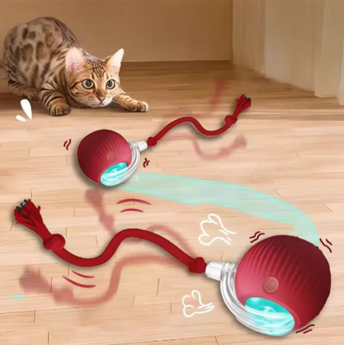 Pelota eléctrica automática para gatos - imagen principal