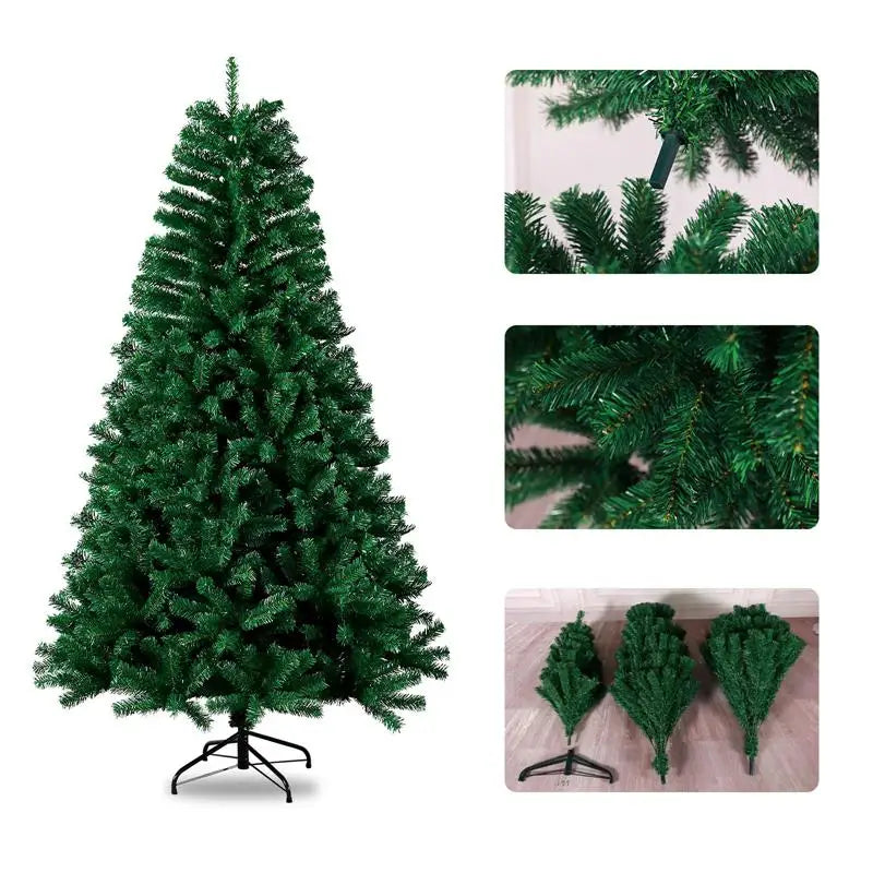 Árbol de Navidad Artificial de PVC | Alturas de 1,2 m a 2,1 m