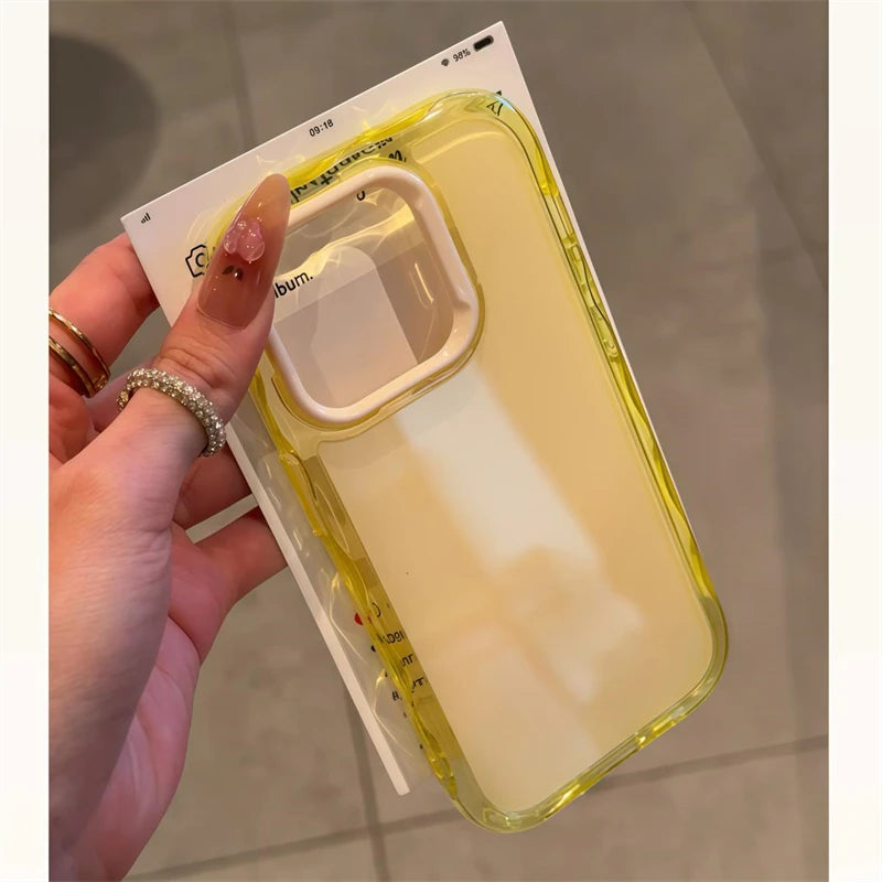 Funda de Silicona Antigolpes para iPhone | Efecto Gelatina en Colores