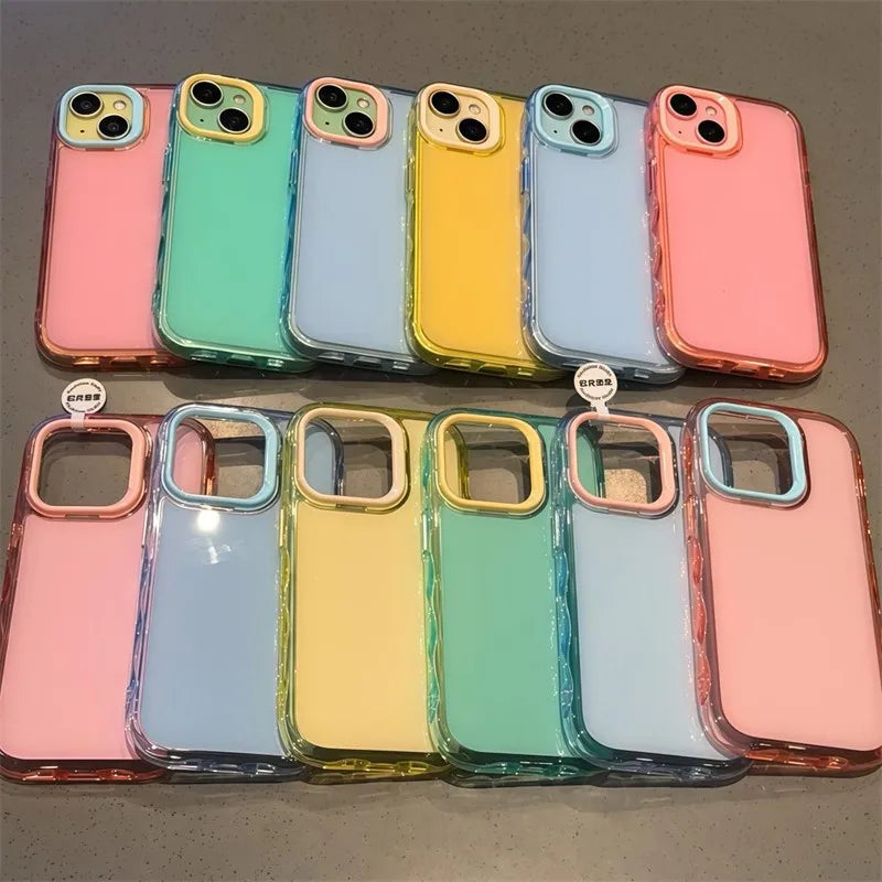 Funda de Silicona Antigolpes para iPhone | Efecto Gelatina en Colores