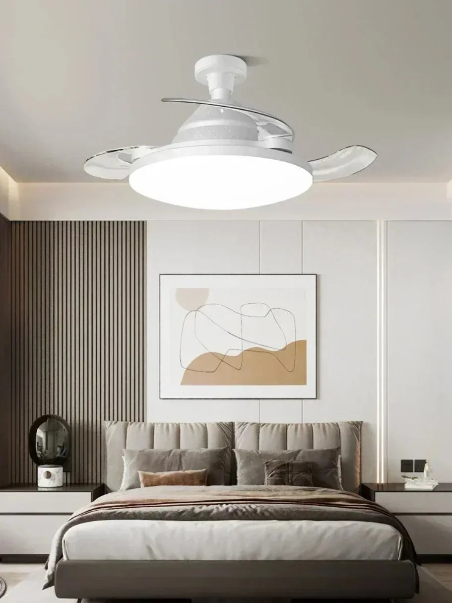 Ventilador de Techo Invisible con Luz LED y Mando a Distancia – Casquillo E27