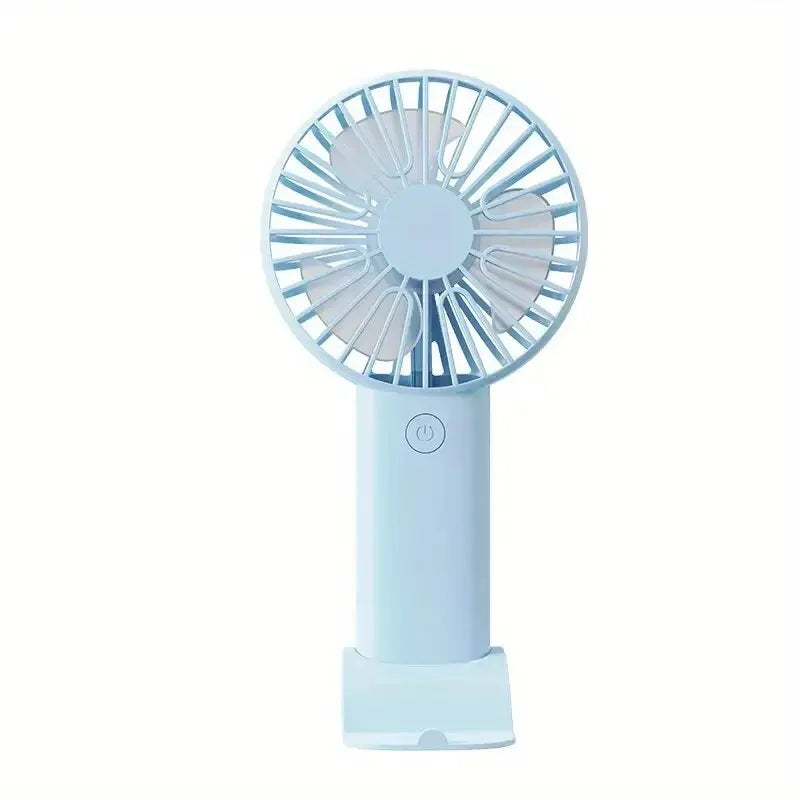 Mini Ventilador USB de Mano con Soporte para Móvil | Portátil 3 Velocidades