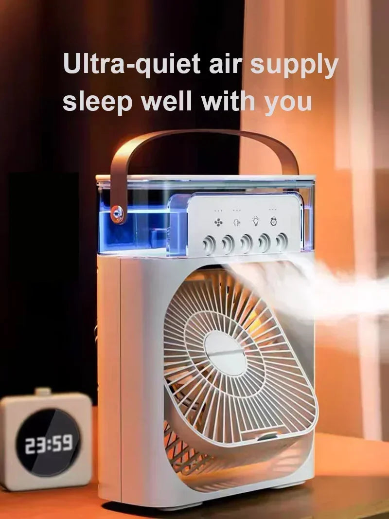 Aire Acondicionado Portátil con Humidificador y Ventilador 3 Velocidades