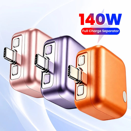 Adaptador Inteligente USB-C con Corte Automático de Carga | Hasta 140W