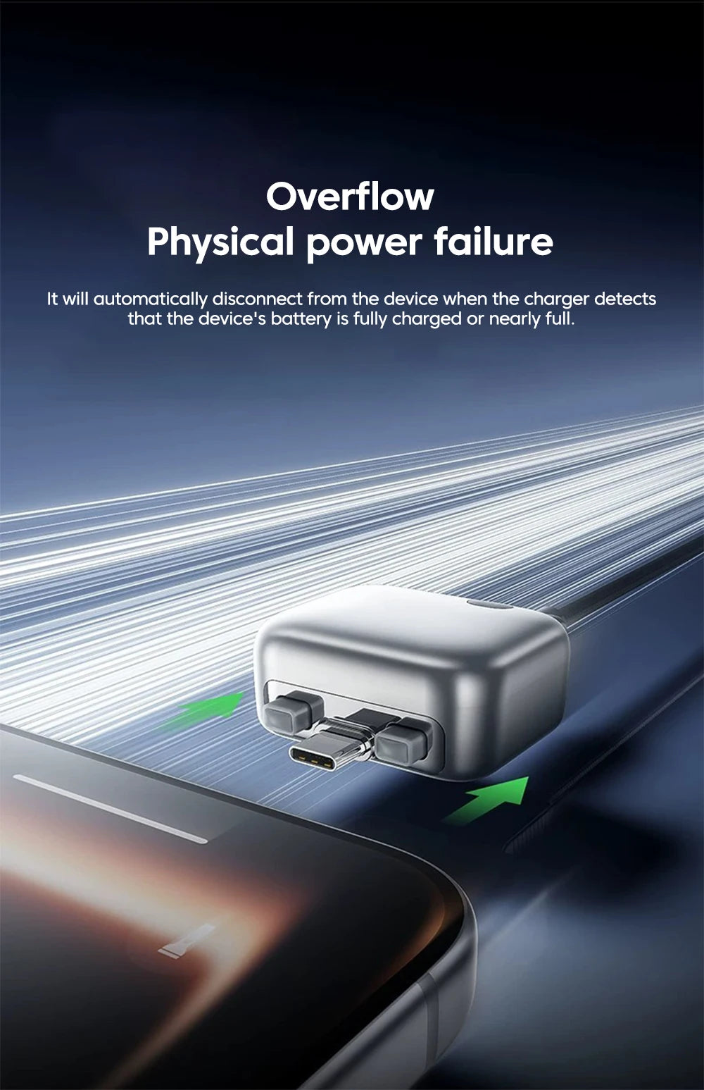 Adaptador Inteligente USB-C con Corte Automático de Carga | Hasta 140W