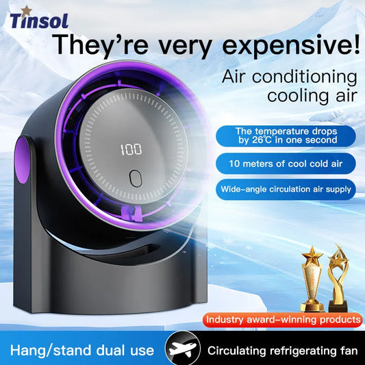 Ventilador Circulador de Aire TINSOL | Inalámbrico, Silencioso y Portátil
