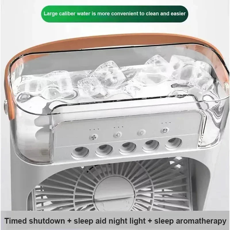 Aire Acondicionado Portátil con Humidificador y Ventilador 3 Velocidades