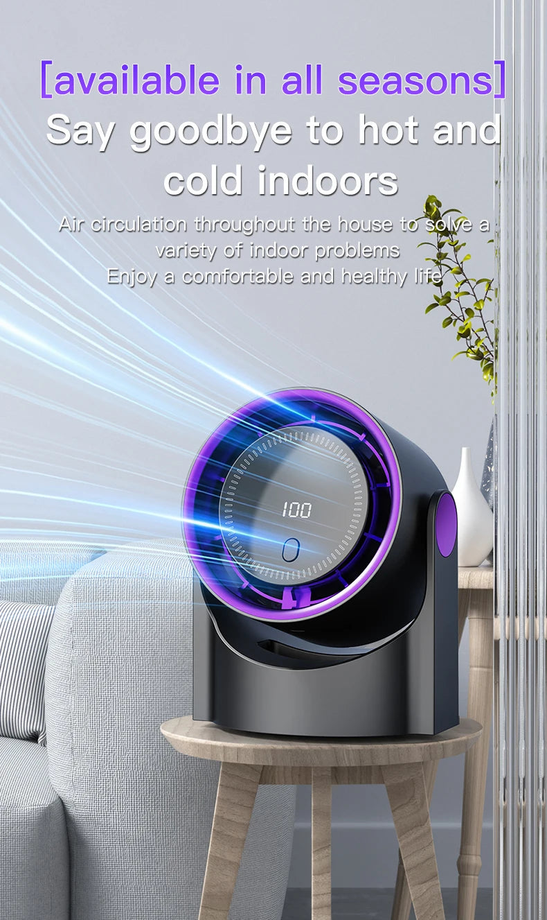 Ventilador Circulador de Aire TINSOL | Inalámbrico, Silencioso y Portátil