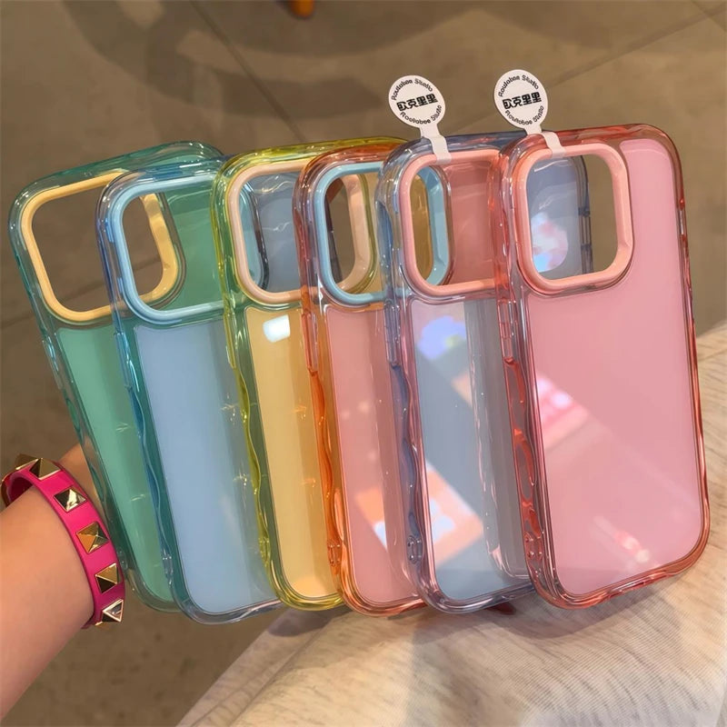 Funda de Silicona Antigolpes para iPhone | Efecto Gelatina en Colores