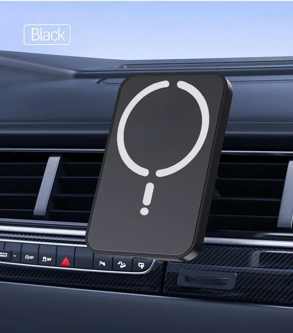 Soporte Magnético de Móvil para Coche con Carga Inalámbrica — Compatible MagSafe iPhone 12 a 17