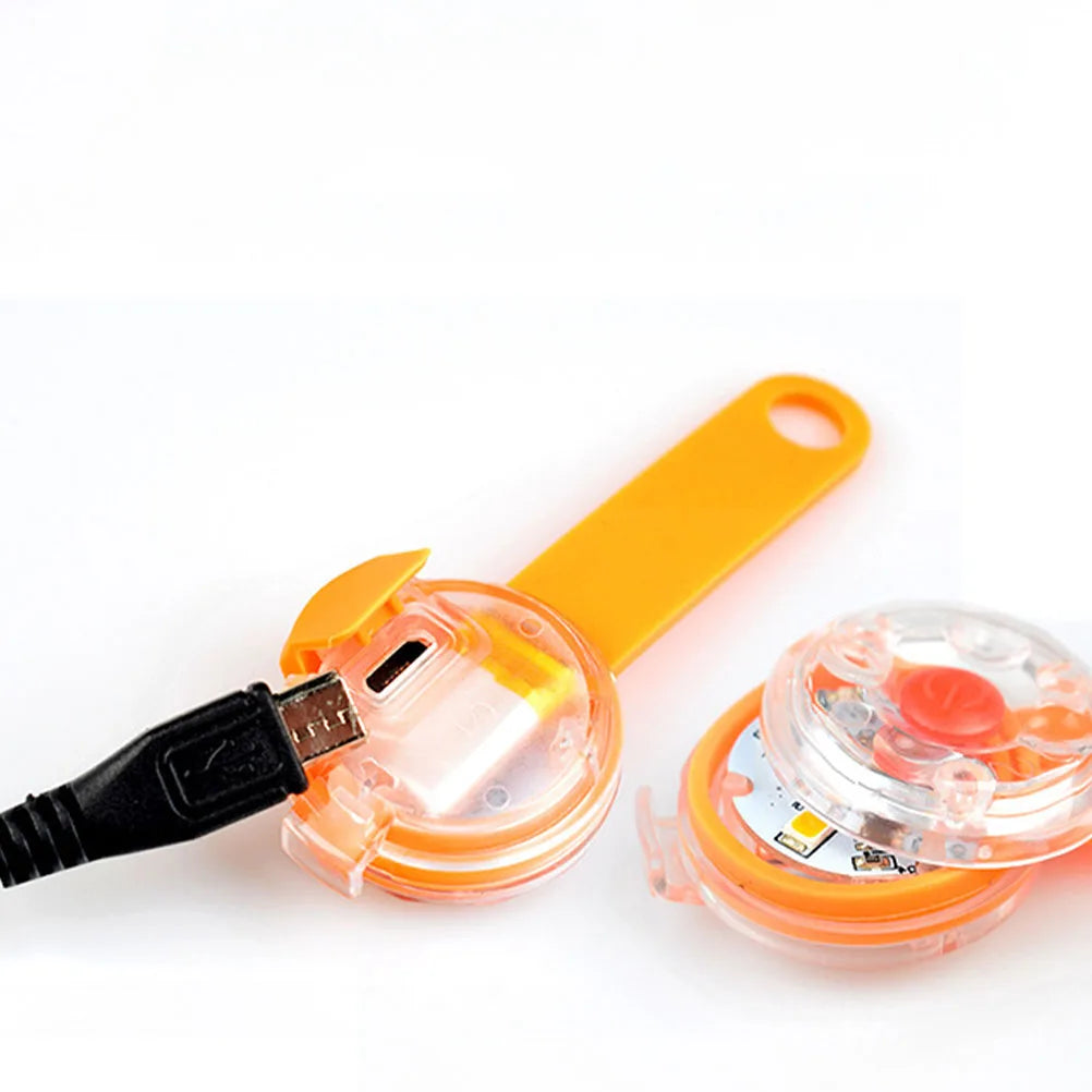 Colgante LED Luminoso para Mascotas | Luz de Seguridad Recargable USB Resistente al Agua