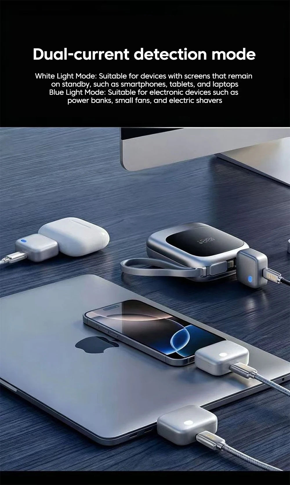 Adaptador Inteligente USB-C con Corte Automático de Carga | Hasta 140W