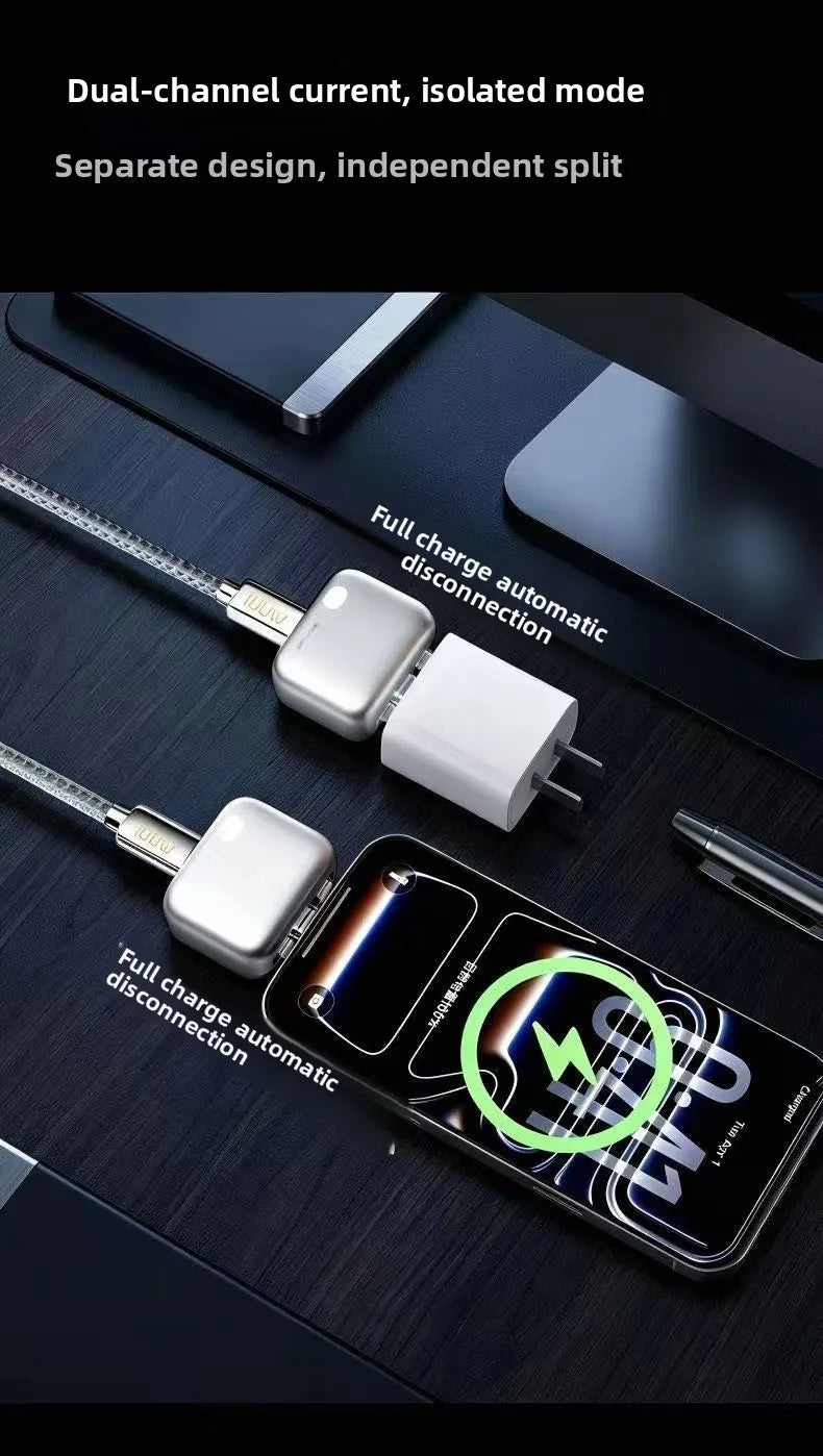 Cargador Rápido 140W USB-C con Desconexión Automática