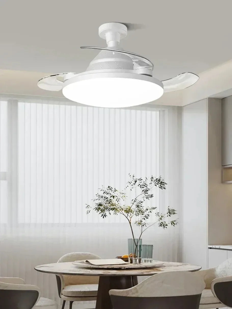 Ventilador de Techo Invisible con Luz LED y Mando a Distancia – Casquillo E27