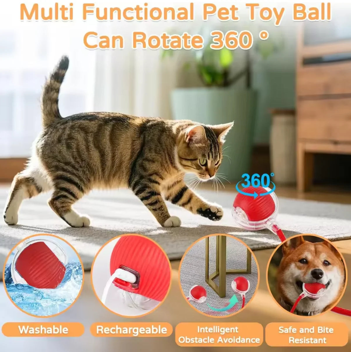 Pelota eléctrica para gatos - vista 4