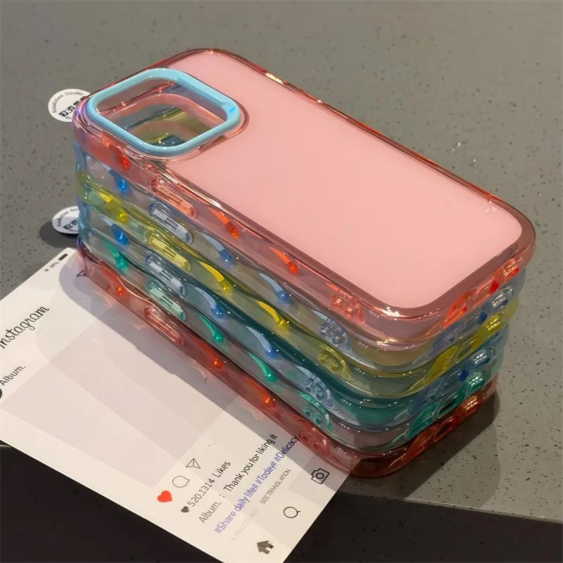 Funda de Silicona Antigolpes para iPhone | Efecto Gelatina en Colores