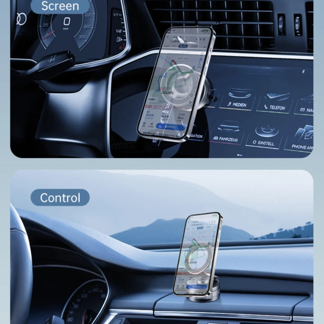 Cross border Vacuum Adsorption Foldable Rotating Magnetic Car Phone Stand Lazy Car Navigation Multi scene Stand