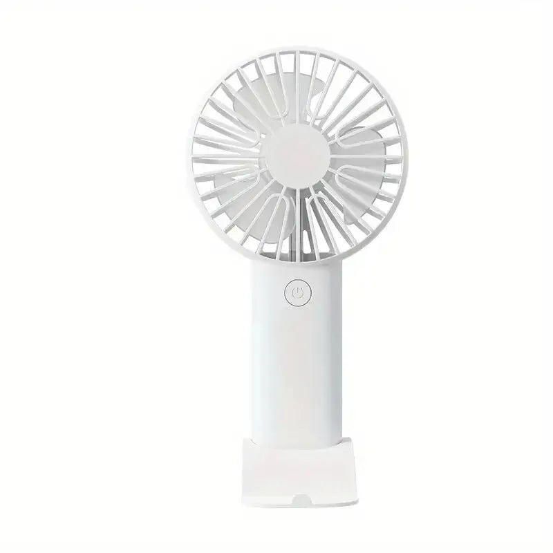 Mini Ventilador USB de Mano con Soporte para Móvil | Portátil 3 Velocidades