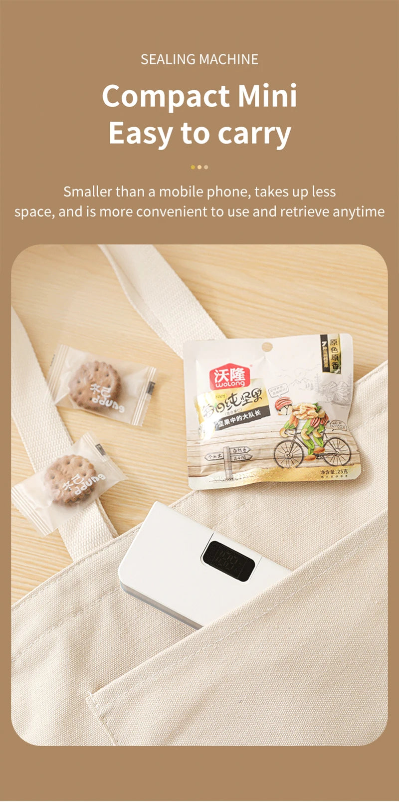 Sellador de Bolsas Mini Portátil