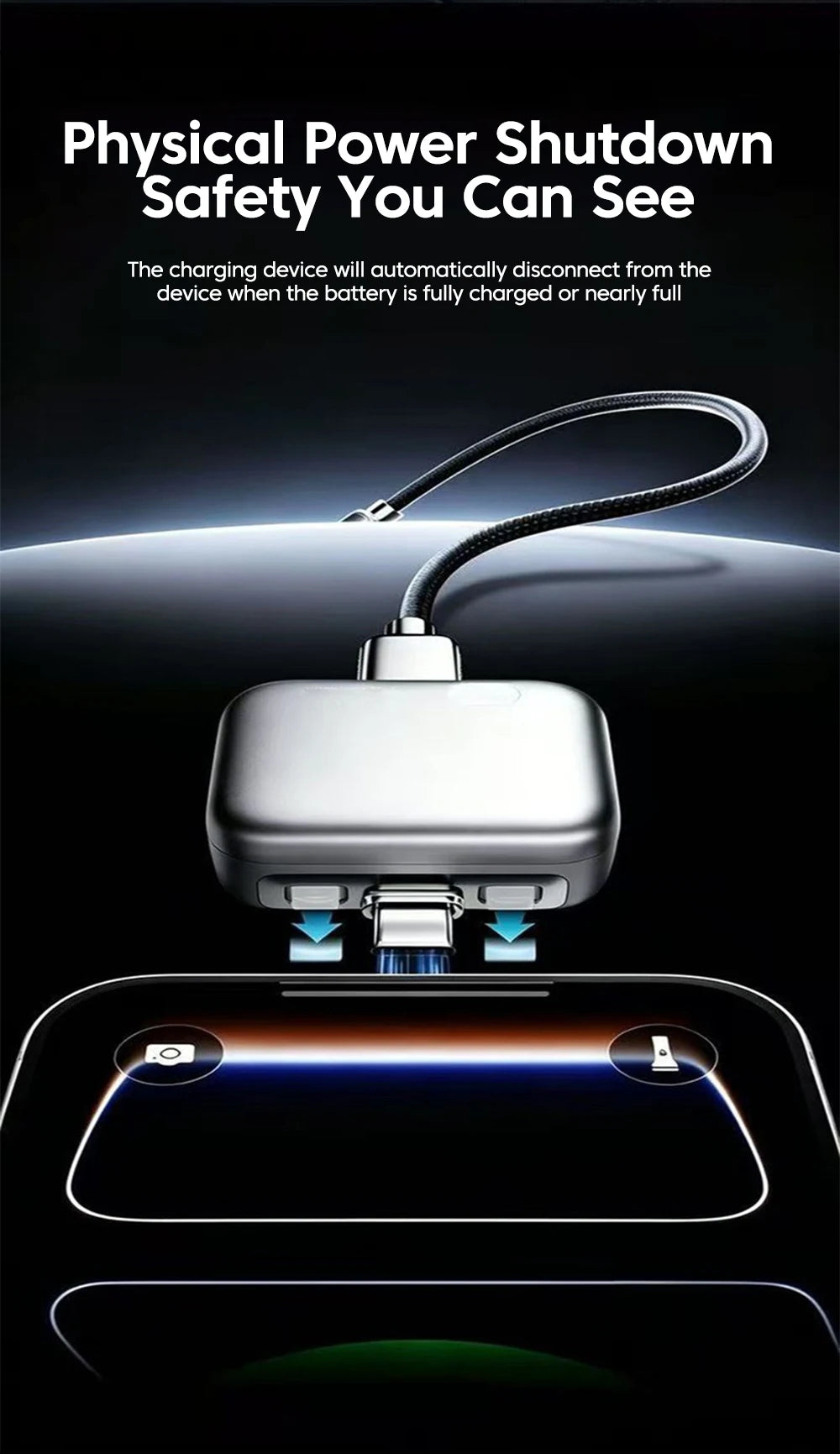 Adaptador Inteligente USB-C con Corte Automático de Carga | Hasta 140W