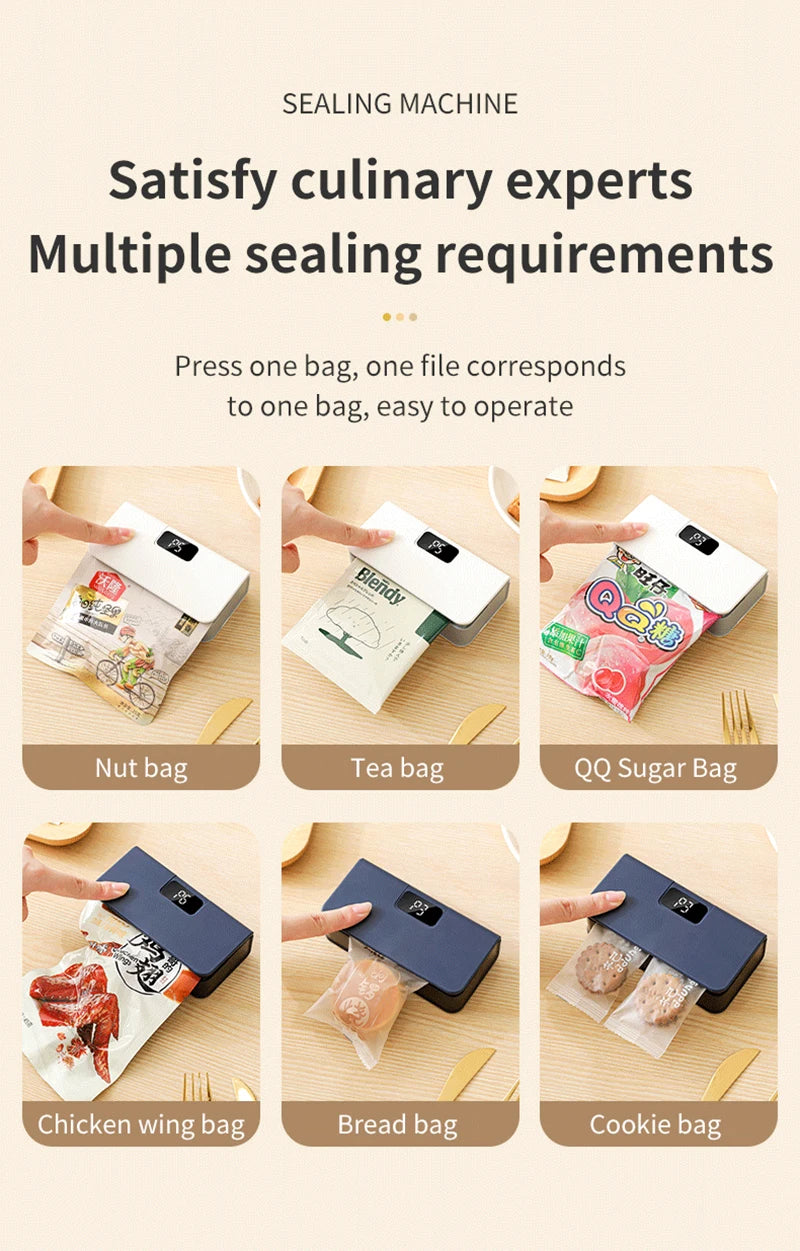 Sellador de Bolsas Mini Portátil
