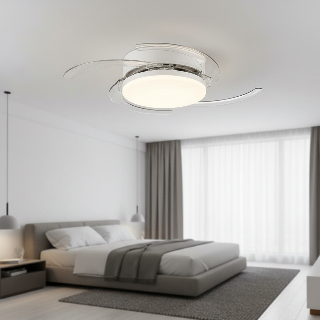 Ventilador de Techo Invisible con Luz LED